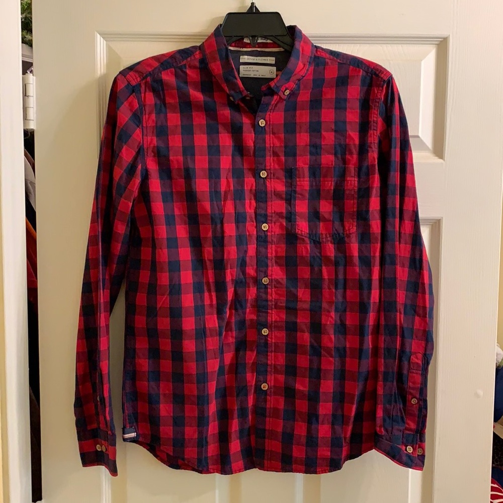 Denim & flower, Long sleeve Button down